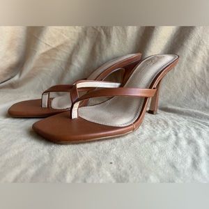 Woman brown heels